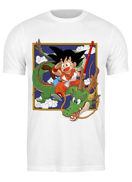 Заказать мужскую футболку в Москве. Футболка классическая dragon ball от Y L - готовые дизайны и нанесение принтов.