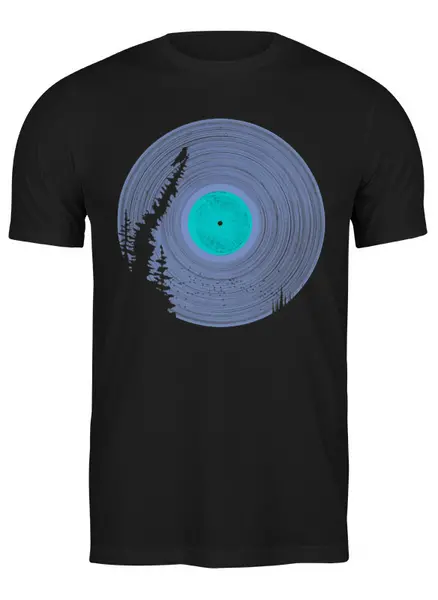 Заказать мужскую футболку в Москве. Футболка классическая Forest Silence Vinyl от oneredfoxstore@gmail.com - готовые дизайны и нанесение принтов.