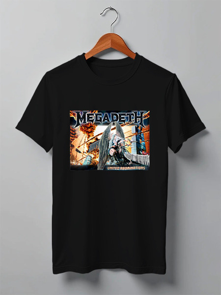 Заказать мужскую футболку в Москве. Футболка классическая Megadeth от Fedor - готовые дизайны и нанесение принтов.