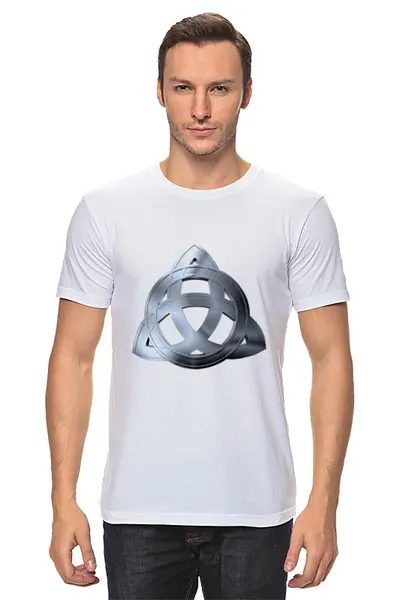 Заказать мужскую футболку в Москве. Футболка классическая Трилистник от GeekFox  - готовые дизайны и нанесение принтов.