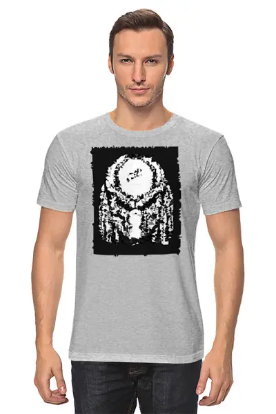 Заказать мужскую футболку в Москве. Футболка классическая Aliens от oneredfoxstore@gmail.com - готовые дизайны и нанесение принтов.