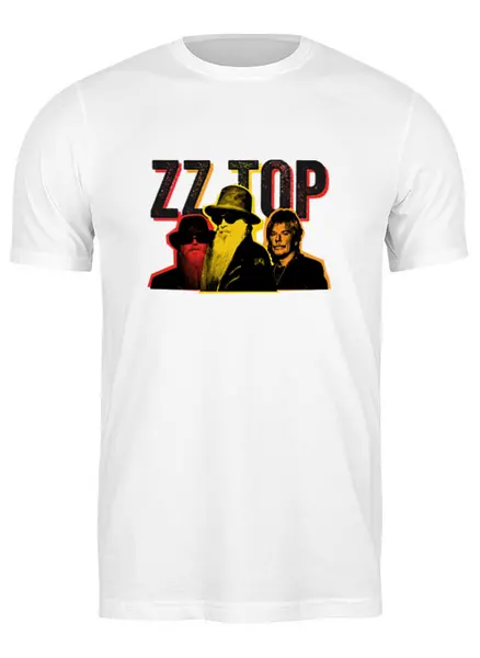 Заказать мужскую футболку в Москве. Футболка классическая ZZ Top!  от BURNSHIRTS - готовые дизайны и нанесение принтов.