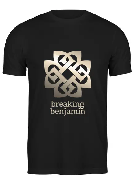 Заказать мужскую футболку в Москве. Футболка классическая Breaking Benjamin от geekbox - готовые дизайны и нанесение принтов.