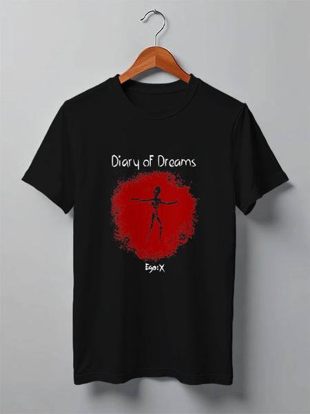 Заказать мужскую футболку в Москве. Футболка классическая Diary of Dreams / Ego:X от OEX design - готовые дизайны и нанесение принтов.