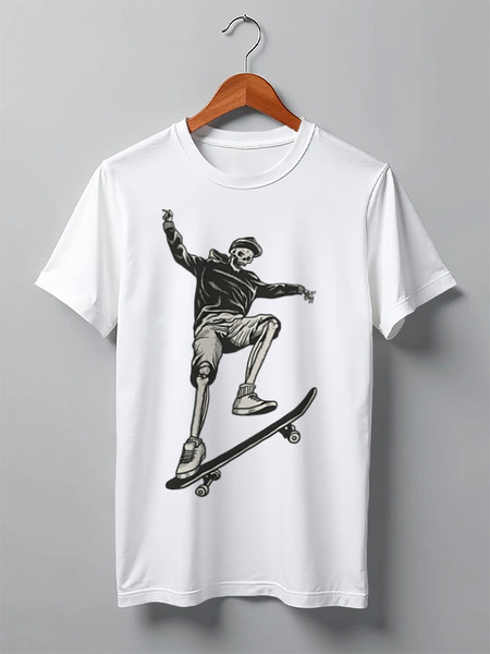 Заказать мужскую футболку в Москве. Футболка классическая Skulls от oneredfoxstore@gmail.com - готовые дизайны и нанесение принтов.