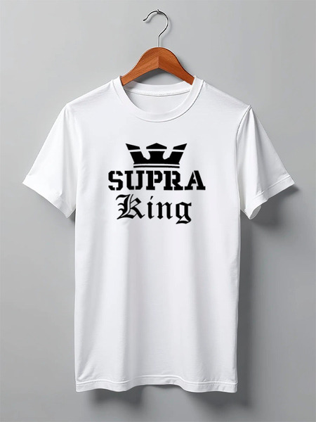 Заказать мужскую футболку в Москве. Футболка классическая Supra King от TheAndarz  - готовые дизайны и нанесение принтов.