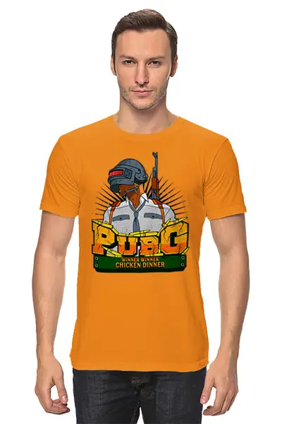 Заказать мужскую футболку в Москве. Футболка классическая ❖PUBG❖ от balden - готовые дизайны и нанесение принтов.