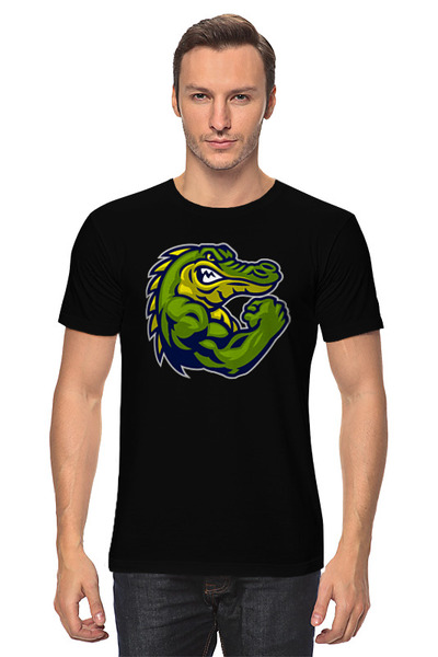 Заказать мужскую футболку в Москве. Футболка классическая Сила крокодила от skynatural - готовые дизайны и нанесение принтов.