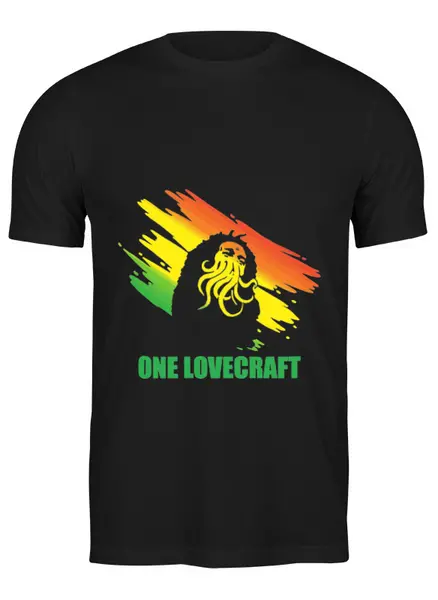 Заказать мужскую футболку в Москве. Футболка классическая One Lovecraft от priceless - готовые дизайны и нанесение принтов.