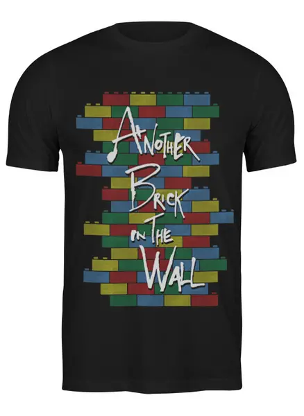 Заказать мужскую футболку в Москве. Футболка классическая Another Brick in the Wall от geekbox - готовые дизайны и нанесение принтов.
