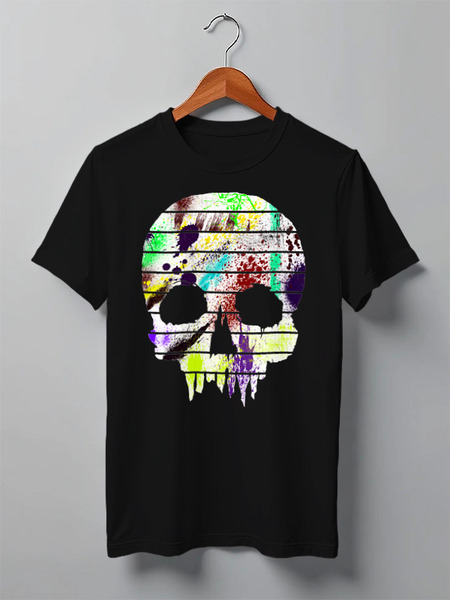 Заказать мужскую футболку в Москве. Футболка классическая Skulls от oneredfoxstore@gmail.com - готовые дизайны и нанесение принтов.