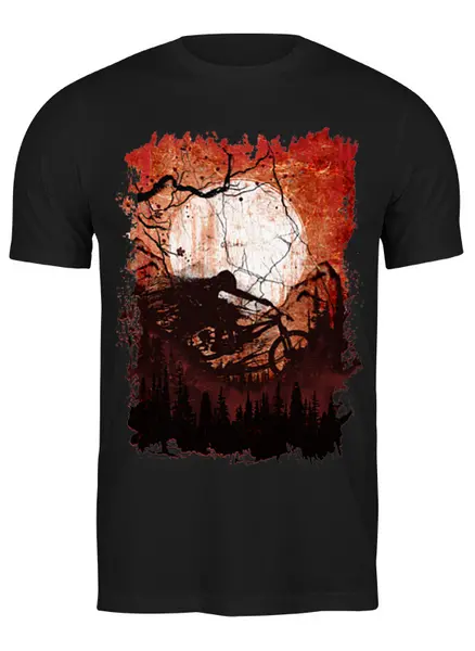 Заказать мужскую футболку в Москве. Футболка классическая Dirt Rider от oneredfoxstore@gmail.com - готовые дизайны и нанесение принтов.