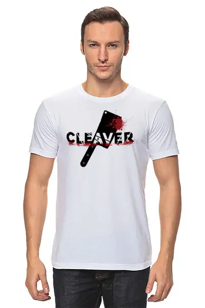 Заказать мужскую футболку в Москве. Футболка классическая CLEAVER t-shirt white  от panincomics@gmail.com - готовые дизайны и нанесение принтов.
