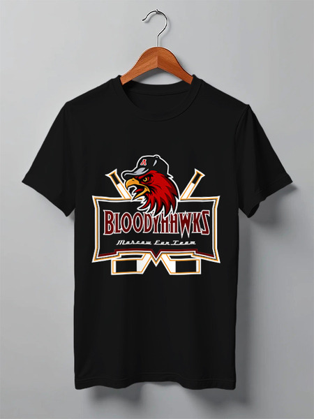 Заказать мужскую футболку в Москве. Футболка классическая BloodyHawks от Рустам Юсупов - готовые дизайны и нанесение принтов.