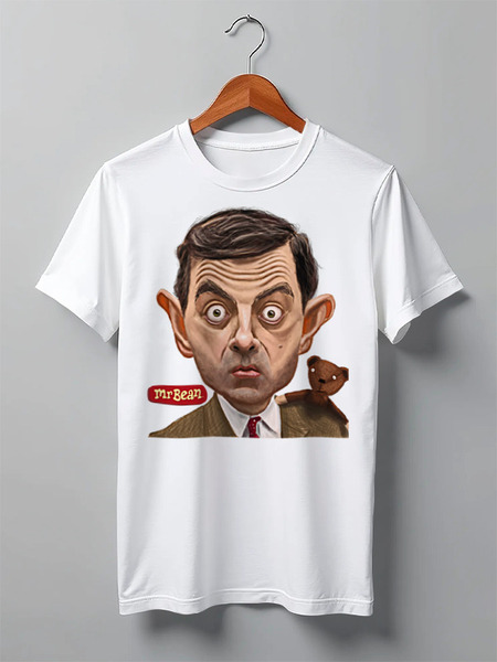 Заказать мужскую футболку в Москве. Футболка классическая Mr.Bean от Leichenwagen - готовые дизайны и нанесение принтов.