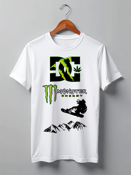 Заказать мужскую футболку в Москве. Футболка классическая Monster Energy от tretstoun@yahoo.com - готовые дизайны и нанесение принтов.