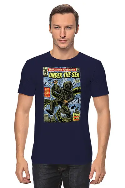 Заказать мужскую футболку в Москве. Футболка классическая Oldschool от oneredfoxstore@gmail.com - готовые дизайны и нанесение принтов.