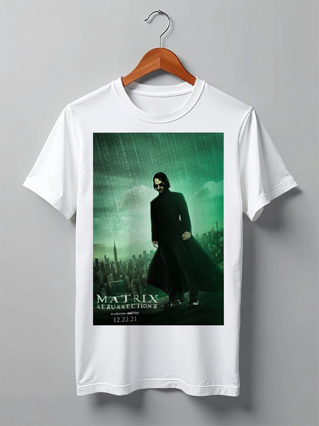 Заказать мужскую футболку в Москве. Футболка классическая Матрица / The Matrix от kino.printio.ru - готовые дизайны и нанесение принтов.