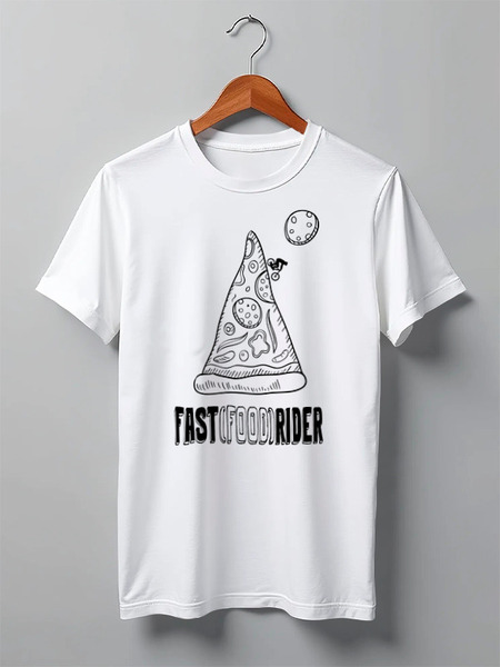 Заказать мужскую футболку в Москве. Футболка классическая Ride MTB от oneredfoxstore@gmail.com - готовые дизайны и нанесение принтов.