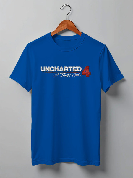 Заказать мужскую футболку в Москве. Футболка классическая ◈Uncharted 4◈ от balden - готовые дизайны и нанесение принтов.
