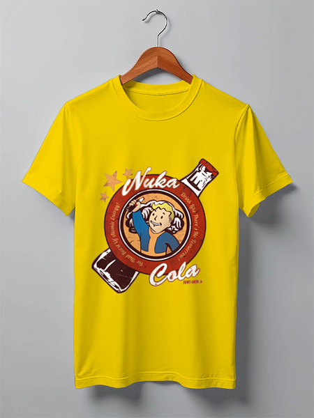 Заказать мужскую футболку в Москве. Футболка классическая Fallout Nuka Cola Ice Cold от madw - готовые дизайны и нанесение принтов.
