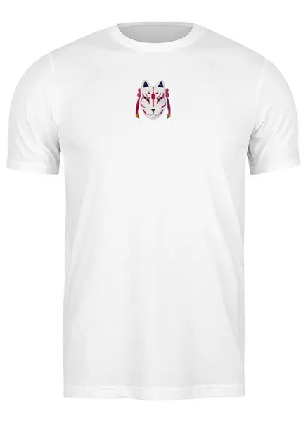 Заказать мужскую футболку в Москве. Футболка классическая Kitsune Fox от Alex Tsurkanov - готовые дизайны и нанесение принтов.