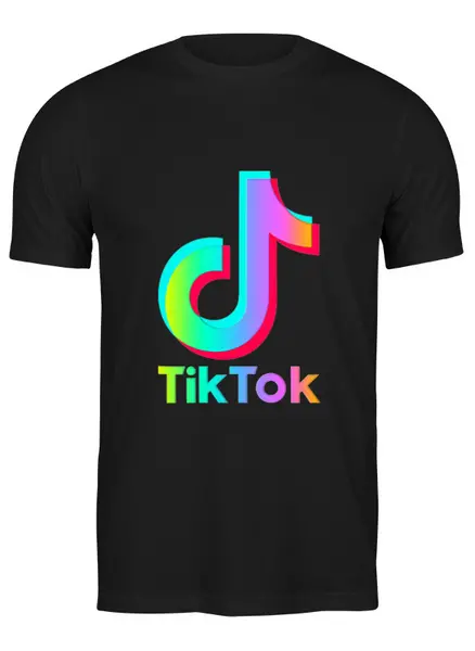 Заказать мужскую футболку в Москве. Футболка классическая TIK TOK (Tik Tok video) от vista12761@rambler.ru - готовые дизайны и нанесение принтов.