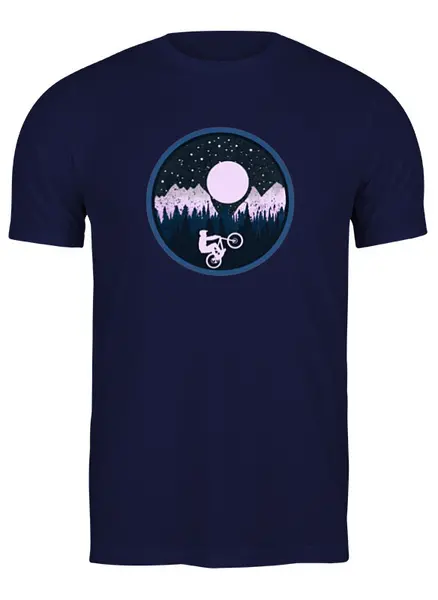 Заказать мужскую футболку в Москве. Футболка классическая MTB Ride от oneredfoxstore@gmail.com - готовые дизайны и нанесение принтов.