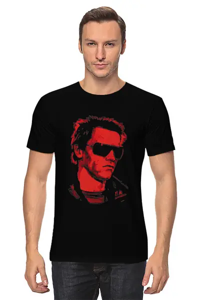 Заказать мужскую футболку в Москве. Футболка классическая Terminator 1984 от Павел Павел - готовые дизайны и нанесение принтов.
