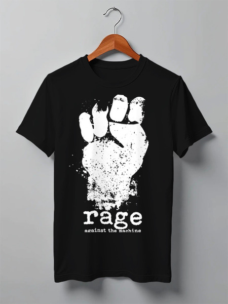 Заказать мужскую футболку в Москве. Футболка классическая Rage Against the Machine от geekbox - готовые дизайны и нанесение принтов.