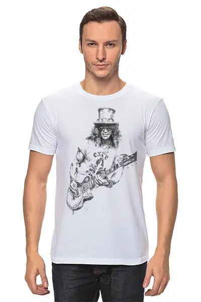 Заказать мужскую футболку в Москве. Футболка классическая Slash от CoolDesign - готовые дизайны и нанесение принтов.