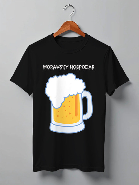 Заказать мужскую футболку в Москве. Футболка классическая Пивоварня «Moravsky Hospodar». от Lev Kiirin - готовые дизайны и нанесение принтов.