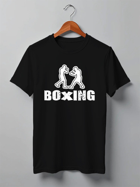 Заказать мужскую футболку в Москве. Футболка классическая Boxing от skynatural - готовые дизайны и нанесение принтов.
