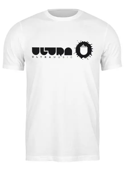 Заказать мужскую футболку в Москве. Футболка классическая Ultra music от sidbase - готовые дизайны и нанесение принтов.