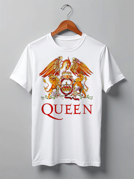 Заказать мужскую футболку в Москве. Футболка классическая Queen group от Leichenwagen - готовые дизайны и нанесение принтов.
