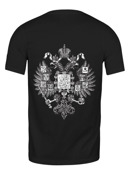 Заказать мужскую футболку в Москве. Футболка классическая Корона от «Царская Россия» - готовые дизайны и нанесение принтов.