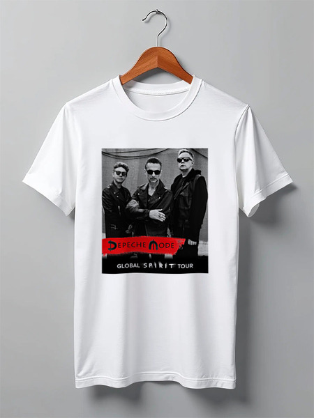 Заказать мужскую футболку в Москве. Футболка классическая Depeche Mode от Fedor - готовые дизайны и нанесение принтов.