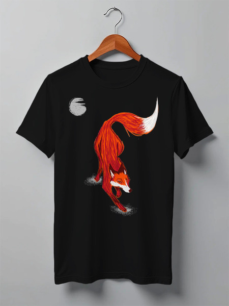 Заказать мужскую футболку в Москве. Футболка классическая One Red Fox от oneredfoxstore@gmail.com - готовые дизайны и нанесение принтов.