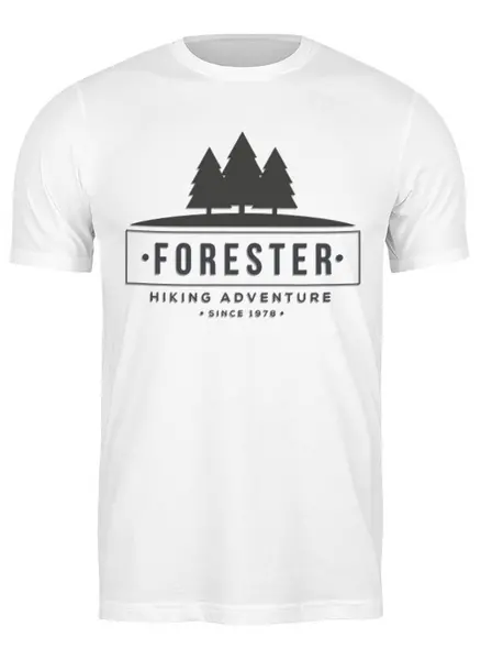 Заказать мужскую футболку в Москве. Футболка классическая Mountains от oneredfoxstore@gmail.com - готовые дизайны и нанесение принтов.
