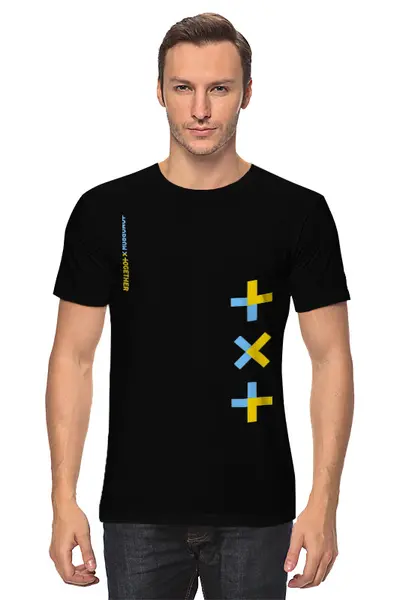 Заказать мужскую футболку в Москве. Футболка классическая TXT / Tomorrow X Together  от geekbox - готовые дизайны и нанесение принтов.