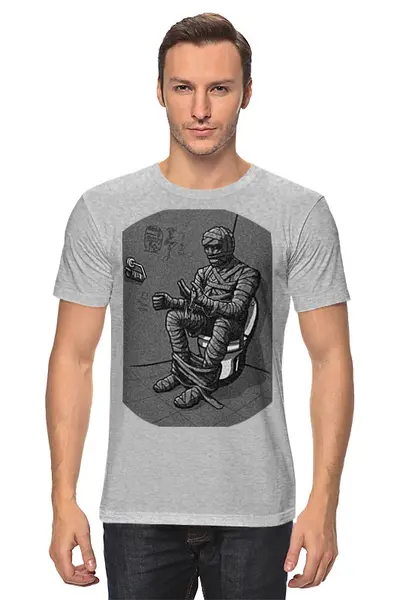 Заказать мужскую футболку в Москве. Футболка классическая Mummy от Mily - готовые дизайны и нанесение принтов.