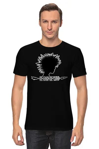 Заказать мужскую футболку в Москве. Футболка классическая Forest от oneredfoxstore@gmail.com - готовые дизайны и нанесение принтов.