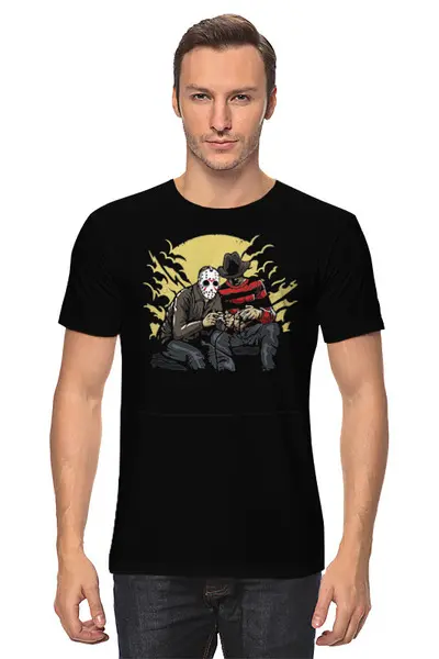 Заказать мужскую футболку в Москве. Футболка классическая Oldschool от oneredfoxstore@gmail.com - готовые дизайны и нанесение принтов.