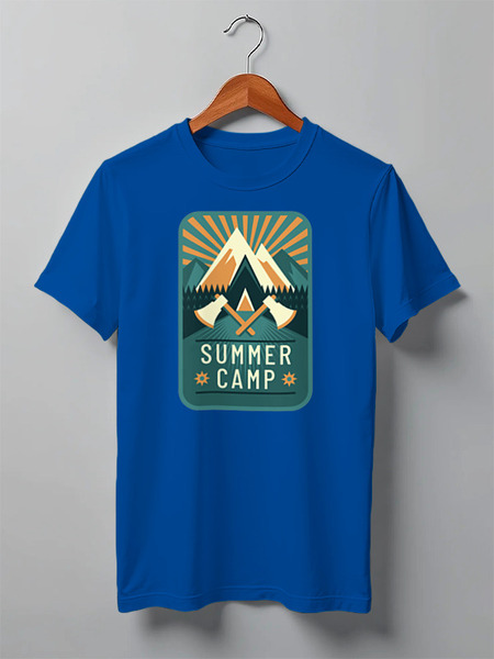 Заказать мужскую футболку в Москве. Футболка классическая Mountains от oneredfoxstore@gmail.com - готовые дизайны и нанесение принтов.