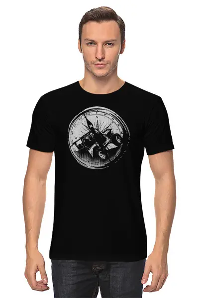 Заказать мужскую футболку в Москве. Футболка классическая Offroad от oneredfoxstore@gmail.com - готовые дизайны и нанесение принтов.