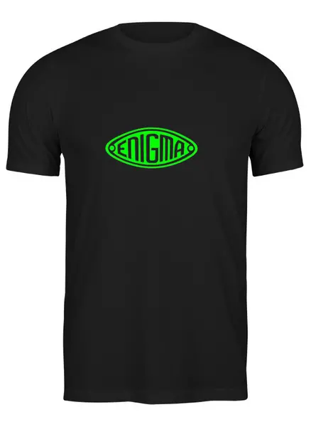 Заказать мужскую футболку в Москве. Футболка классическая Enigma от darkdrag@badboot.ru - готовые дизайны и нанесение принтов.