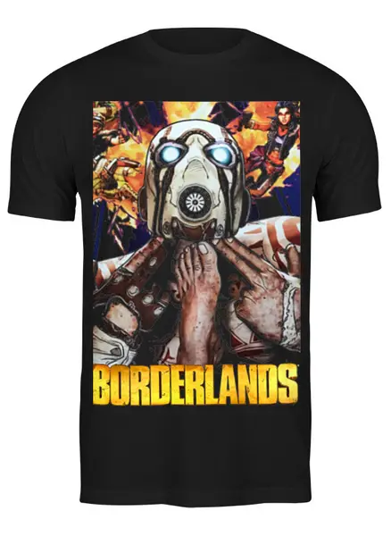 Заказать мужскую футболку в Москве. Футболка классическая BORDERLANDS от robus - готовые дизайны и нанесение принтов.