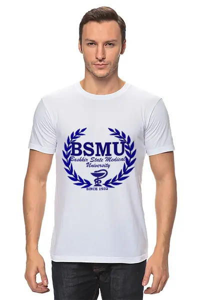 Заказать мужскую футболку в Москве. Футболка классическая Без названия от bsmu - готовые дизайны и нанесение принтов.