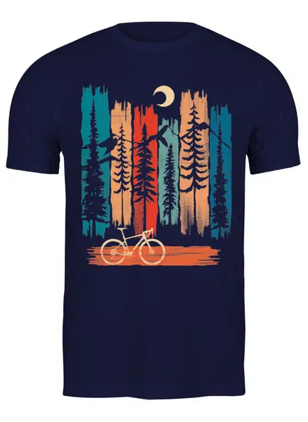 Заказать мужскую футболку в Москве. Футболка классическая Gravel Bike Colors от oneredfoxstore@gmail.com - готовые дизайны и нанесение принтов.