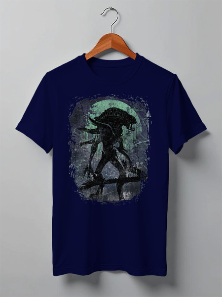 Заказать мужскую футболку в Москве. Футболка классическая Aliens от oneredfoxstore@gmail.com - готовые дизайны и нанесение принтов.